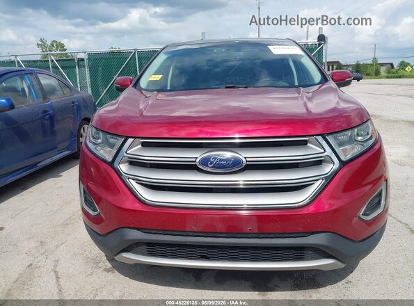 2FMPK4K99GBB57008 2016 FORD EDGE Red Սարքավորումների վահանակի տեսք