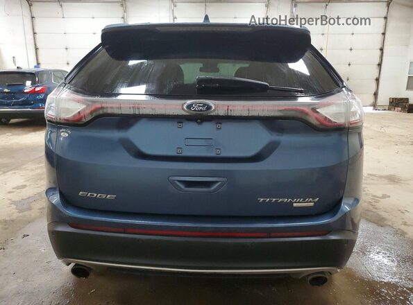 2FMPK4K99JBB85673 2018 FORD EDGE Blue Հետևի տեսք