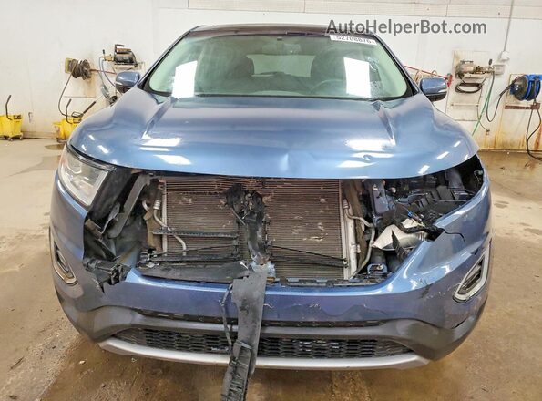 2FMPK4K99JBB85673 2018 FORD EDGE Blue Դիմացի տեսք