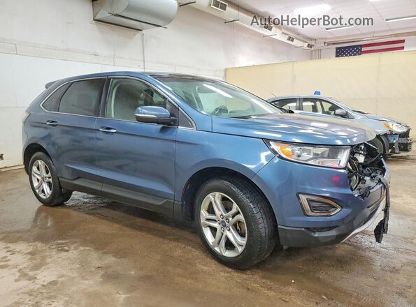 2FMPK4K99JBB85673 2018 FORD EDGE Blue Առջևի աջ