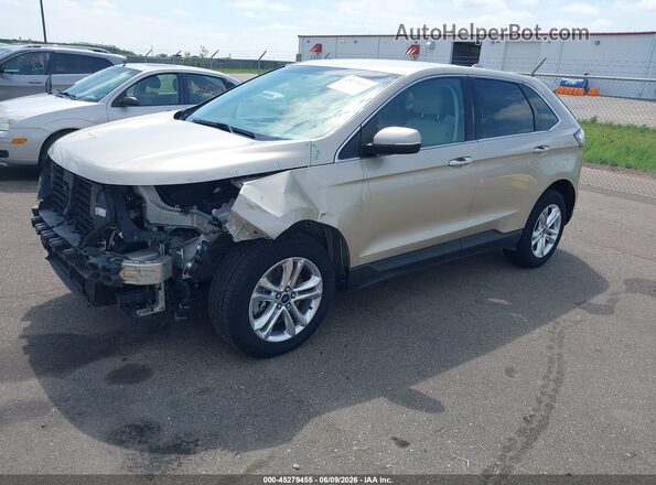 2FMPK4K99JBC01077 2018 FORD EDGE Champagne Vista tres cuartos delantera izquierda