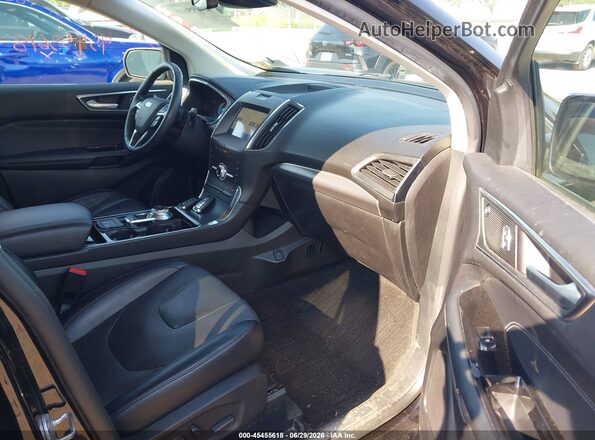 2FMPK4K99LBA00590 2020 FORD EDGE Черный Вид салона спереди