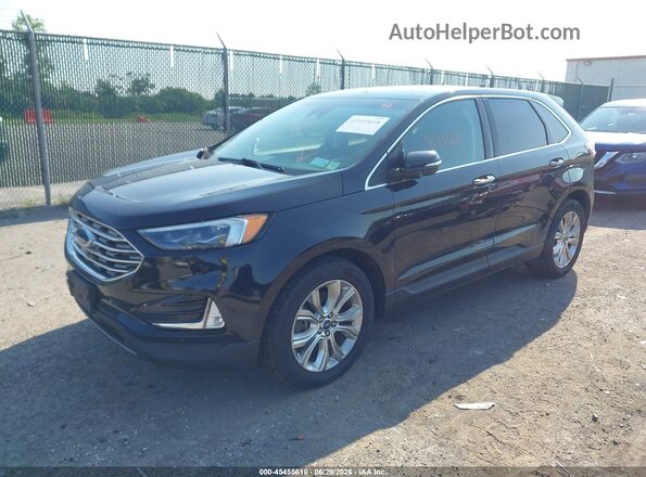 2FMPK4K99LBA00590 2020 FORD EDGE Черный Передняя левая четверть