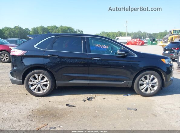 2FMPK4K99LBA00590 2020 FORD EDGE Черный Вид задней части салона