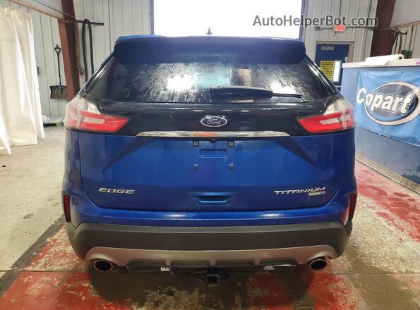 2FMPK4K99LBA00864 2020 FORD EDGE Blue Vista trasera