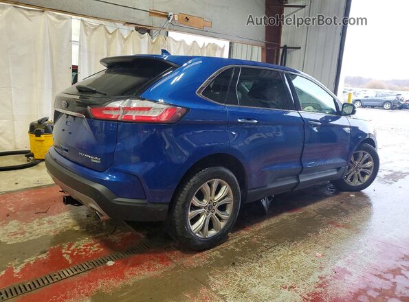 2FMPK4K99LBA00864 2020 FORD EDGE Blue Trasero derecho