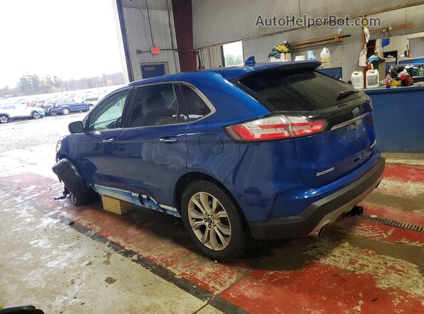 2FMPK4K99LBA00864 2020 FORD EDGE Blue Trasero izquierdo