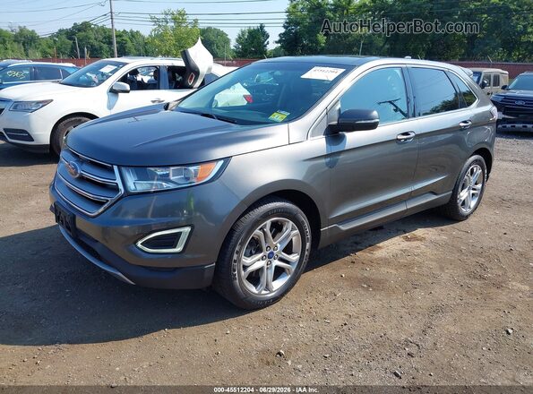 2FMPK4K9XHBB28232 2017 FORD EDGE Серый Передняя левая четверть