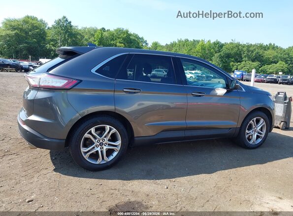 2FMPK4K9XHBB28232 2017 FORD EDGE Серый Вид задней части салона