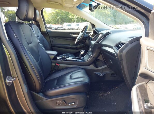 2FMPK4K9XHBB28232 2017 FORD EDGE Серый Вид салона спереди