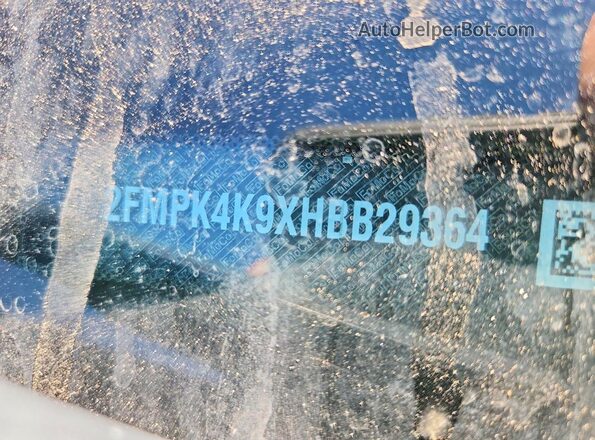 2FMPK4K9XHBB29364 2017 FORD EDGE Black 