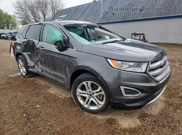 2FMPK4K9XHBC17217 2017 FORD EDGE Gray Առջևի աջ