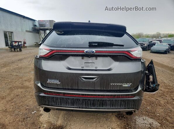 2FMPK4K9XHBC17217 2017 FORD EDGE Gray Հետևի տեսք