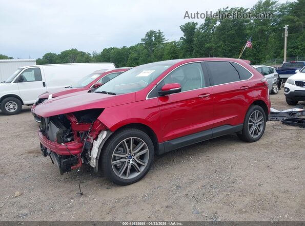 2FMPK4K9XNBA05039 2022 FORD EDGE Red Front left