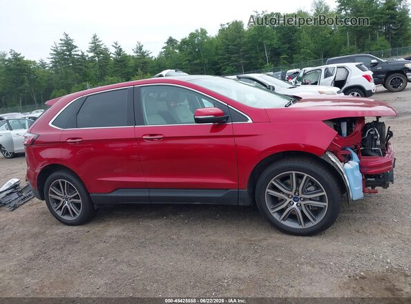 2FMPK4K9XNBA05039 2022 FORD EDGE Red 360 interior view