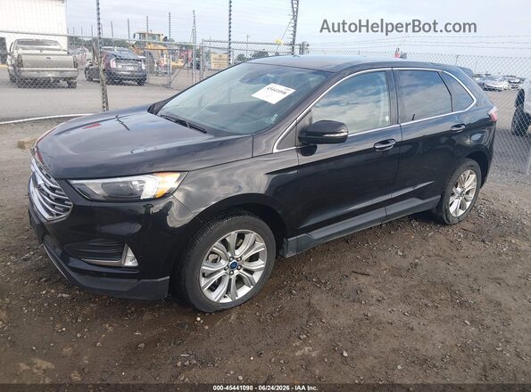 2FMPK4K9XNBA91162 2022 FORD EDGE Черный Передняя левая четверть