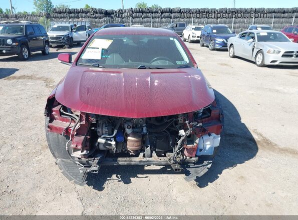 2G1105S31H9143896 2017 CHEVROLET IMPALA Red ხელსაწყოთა პანელის ხედი