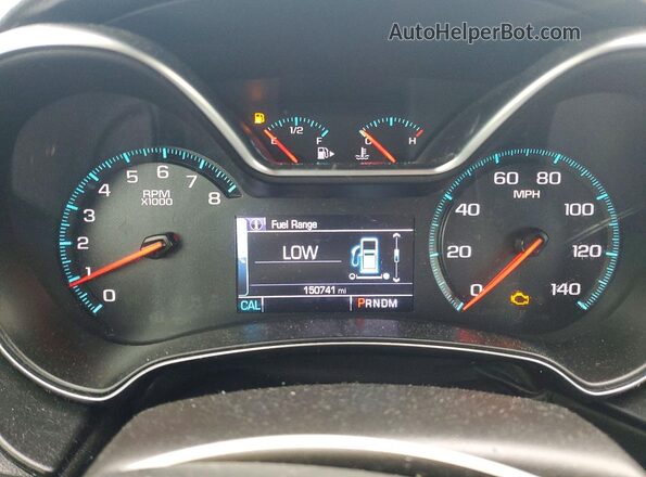 2G1105S31H9194444 2017 CHEVROLET IMPALA Синий Вид щитка приборов