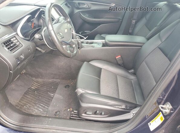 2G1105S31H9194444 2017 CHEVROLET IMPALA Синий Вид салона спереди