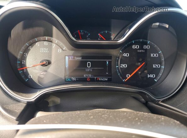 2G1105S35H9189943 2017 CHEVROLET IMPALA Желто-коричневый Вид щитка приборов