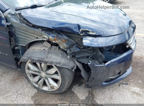 2G1105S35J9178334 2018 CHEVROLET IMPALA Blue Widok z przodu
