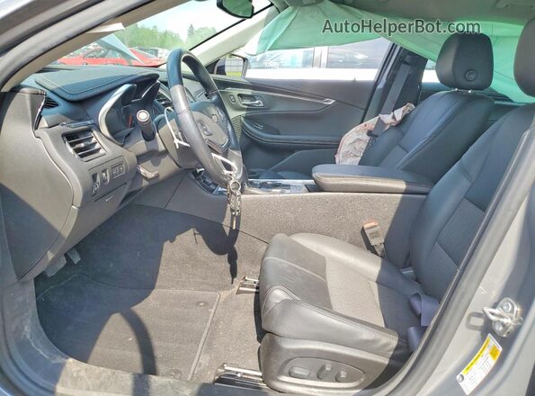 2G1105S37H9165420 2017 CHEVROLET IMPALA Серый Вид салона спереди
