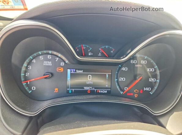2G1105S37J9104218 2018 CHEVROLET IMPALA Gray Սարքավորումների վահանակի տեսք