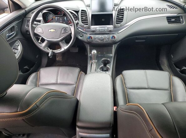 2G1105S37K9105726 2019 CHEVROLET IMPALA Black წინა პანელის ხედი