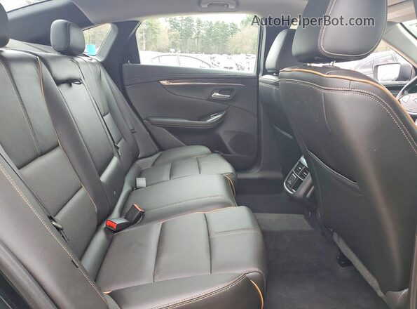 2G1105S37K9105726 2019 CHEVROLET IMPALA Black უკანა სავარძლების ხედი