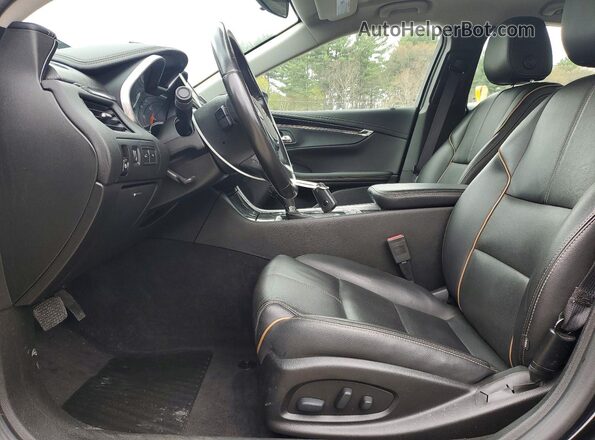 2G1105S37K9105726 2019 CHEVROLET IMPALA Black წინა სალონის ხედი