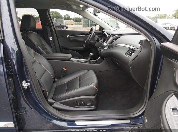 2G1105S37K9126821 2019 CHEVROLET IMPALA Синий Вид салона спереди