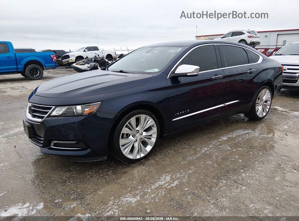 2G1105S37K9126821 2019 CHEVROLET IMPALA Синий Передняя левая четверть