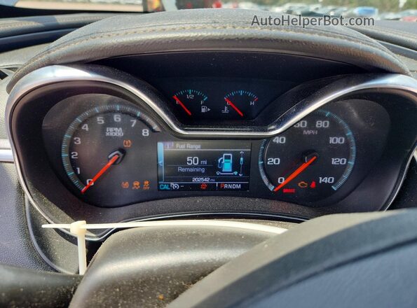 2G1105S38H9158511 2017 CHEVROLET IMPALA Black Вид щитка приладів