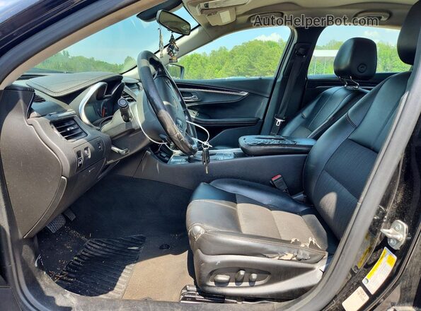2G1105S38H9158511 2017 CHEVROLET IMPALA Black Вид салону спереду