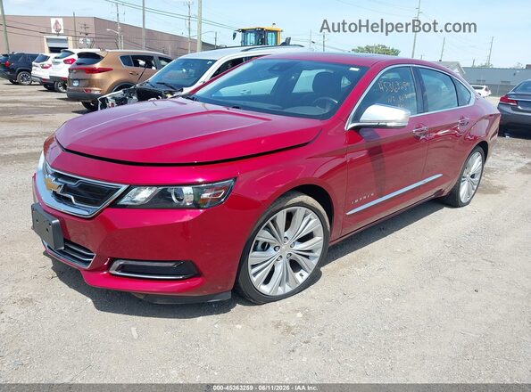 2G1105S38L9104702 2020 CHEVROLET IMPALA Red Передня ліва чверть