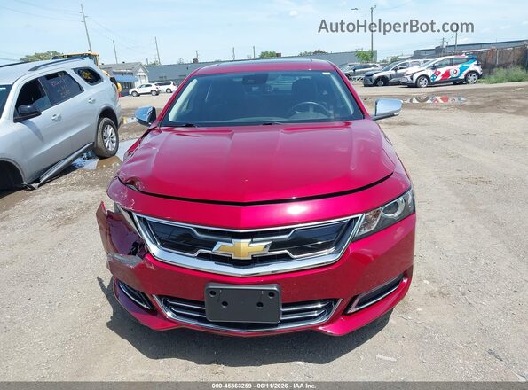 2G1105S38L9104702 2020 CHEVROLET IMPALA Red Вид щитка приладів
