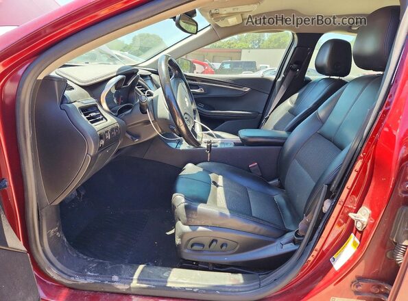 2G1105SA0G9188910 2016 CHEVROLET IMPALA Red Вид салону спереду