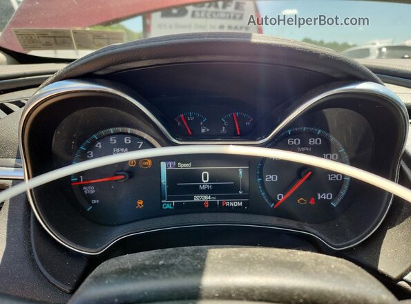 2G1105SA0G9188910 2016 CHEVROLET IMPALA Red Вид щитка приладів
