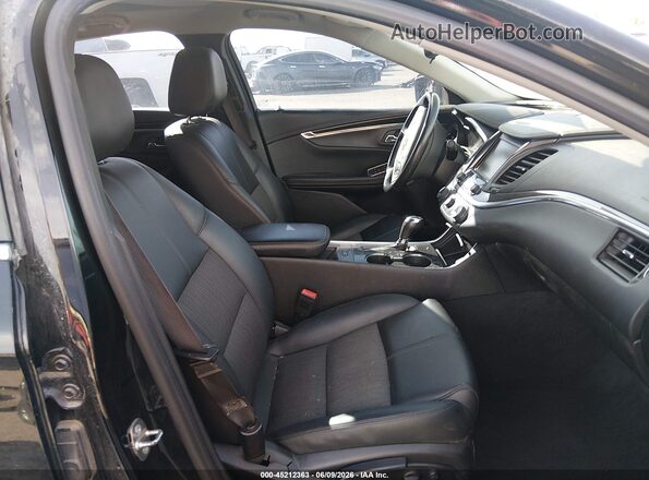 2G1105SA0J9168292 2018 CHEVROLET IMPALA Black Widok wnętrza z przodu