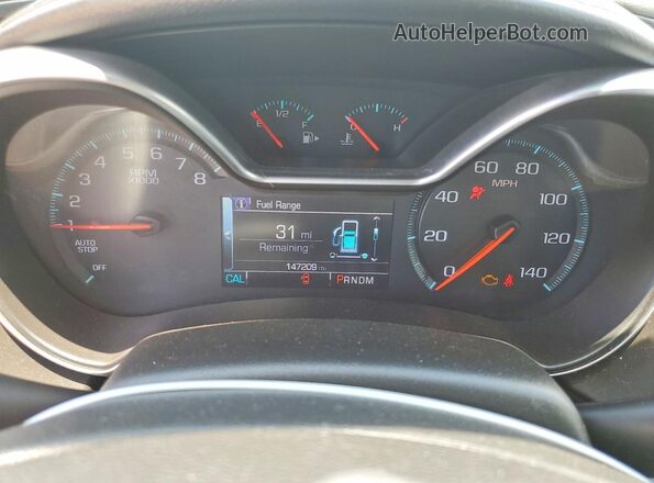 2G1105SA1H9139264 2017 CHEVROLET IMPALA Silver ხელსაწყოთა პანელის ხედი
