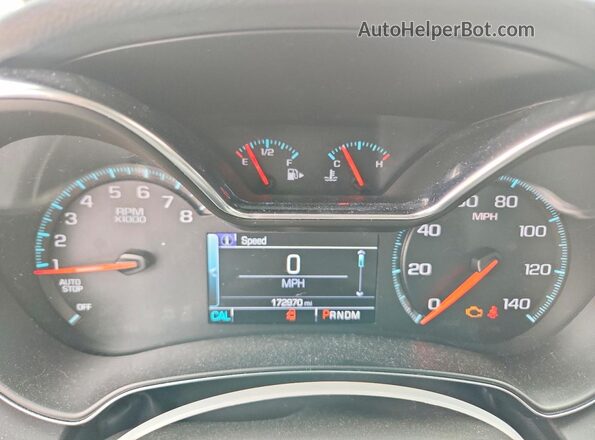 2G1105SA2J9121359 2018 CHEVROLET IMPALA Серебряный Вид щитка приборов