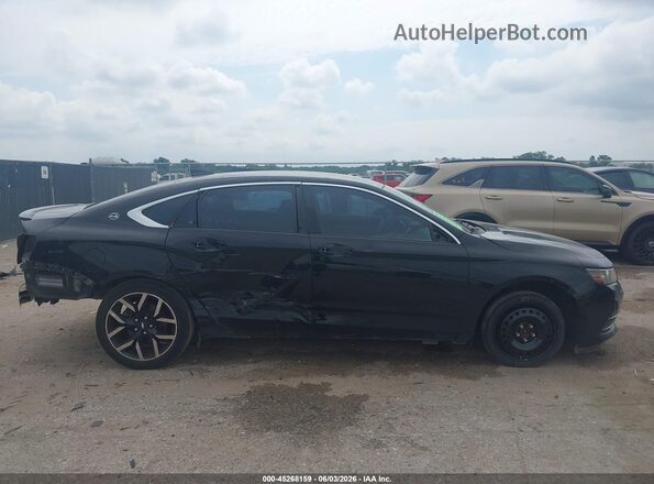 2G1105SA4G9164254 2016 CHEVROLET IMPALA Black Widok wnętrza z tyłu
