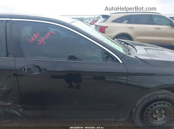 2G1105SA4G9164254 2016 CHEVROLET IMPALA Black Widok wnętrza z przodu
