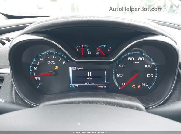 2G1105SA6H9176360 2017 CHEVROLET IMPALA Black Հետևի նստատեղերի տեսք