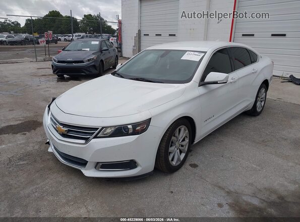 2G1105SA7H9139446 2017 CHEVROLET IMPALA White წინა მარცხენა ხედი სამი მეოთხედიდან