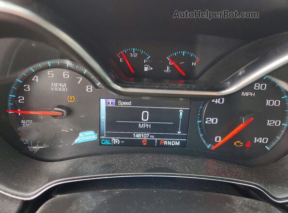 2G1105SA8G9154648 2016 CHEVROLET IMPALA Maroon Vista del cuadro de instrumentos