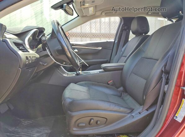 2G1105SA8G9204206 2016 CHEVROLET IMPALA Burgundy Вид салону спереду