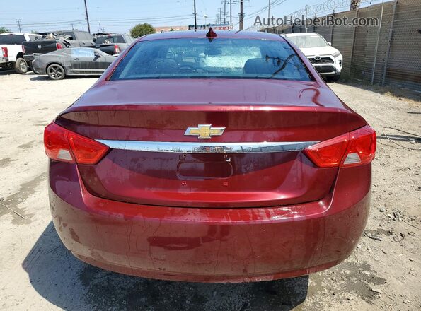 2G1105SA8G9204206 2016 CHEVROLET IMPALA Burgundy Вид ззаду