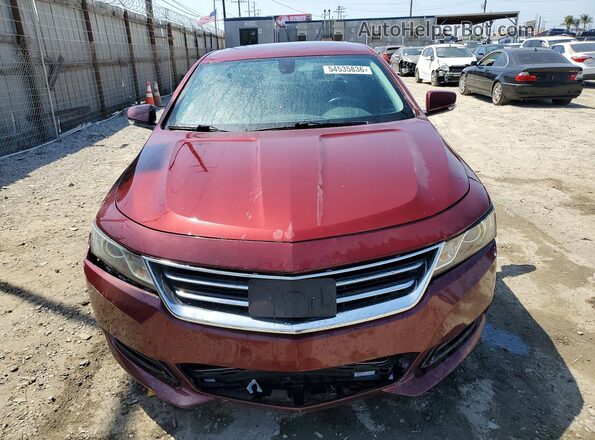 2G1105SA8G9204206 2016 CHEVROLET IMPALA Burgundy Вид спереду