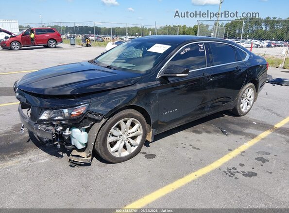 2G1105SA8J9164572 2018 CHEVROLET IMPALA Black წინა მარცხენა ხედი სამი მეოთხედიდან